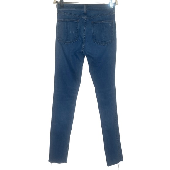 Rag & Bone El Cut Hem High Rise Skinny Size 25 Blue Jeans - Picture 11 of 11
